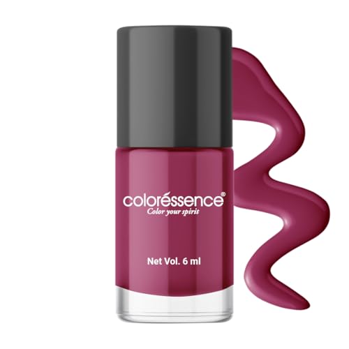 Image of Coloressence Cute Coats Long Lasting Nail Paint | Chip Resistant | Quick Dry | One Swipe Application | Toxin Free|Plum-6ml