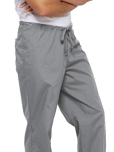 Dickies EDS Signature Scrub Pants for Men Drawstring with 2 Pockets Grey 3XL - image 3