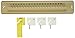 MMF Industries 20-Key Wall-Mounted Key Rack with In/Out Key Tags, Sand (201302003)