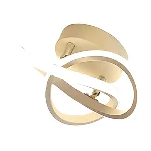 MERISHOPP Nordic LED Ceiling Light 18W, 110V Aluminum for Bathroom Bedroom Hotel B Warm Light