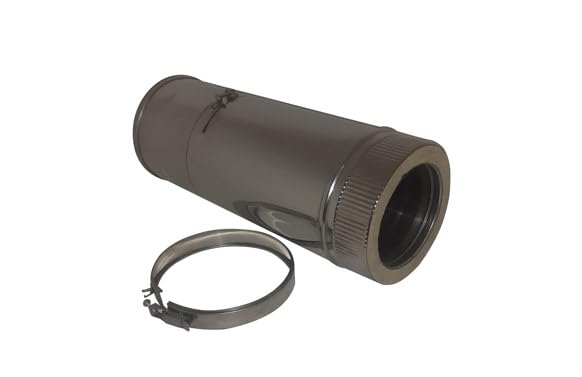 TUBO EXTENSIBLE PARED PELLET DOBLE INOX 316L