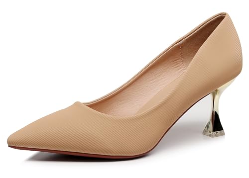 Image of VenusCelia Women's Golden Sun Pump Stiletto Heel Shoe | Dress Shoes