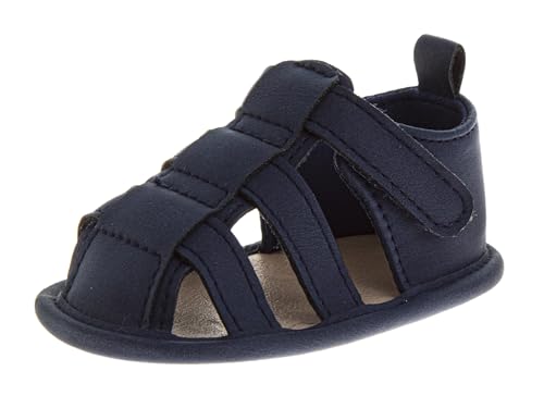 Avalanche Baby Infant Boy Newborn Non-Slip Soft Sandals Outdoor Casual Summer First Walkers Shoes, Blue, 4