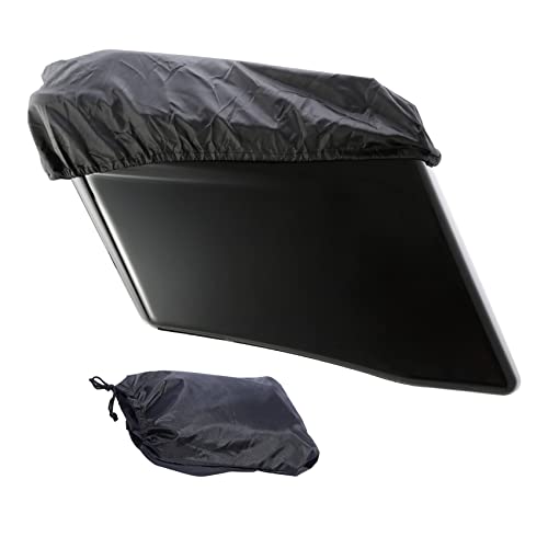 Alforjas duras estiradas negras de 4 pulgadas con tapa para altavoz 5x7 para Harley Touring FLT FLHT FLHTCU FLHRC Road King Road Glide Street Glide Electra Glide Ultra-Classic 2014 en adelante miniatura 4