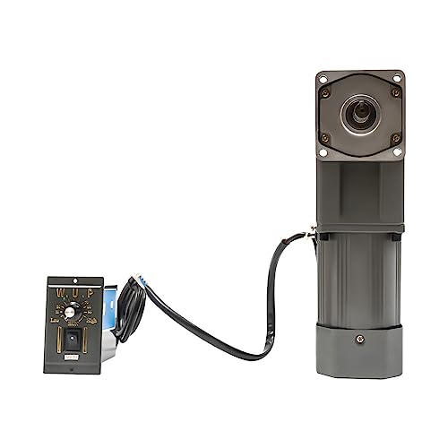 Gdrasuya10 LD-110V120W30K Electric Gear Motor 110V 120W 30K Single-Phase High Torque Ac Gear Reducer Motor 45 Rpm Variable Speed Controller Gear Reduction Electric Motor 90° Right Angle Output 20 Nm thumb #3