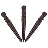 Enhanced craftsmanship: this leather polishing tool ensures precise edge smoothing, elevating the aesthetic appeal and quality of your handmade leather goods,wood burnisher,burnishing rod Versatile usage: this edge burnisher for DIY projects is suita...