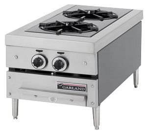 Garland GTOG12-2 Heavy Duty 12"W Countertop Gas Hotplate with (2) 30,000 Btu Starfire Pro Open Burners