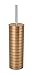 Produktbild WENKO WC-Garnitur Copper Stripes - geschlossener WC-Bürstenhalter, Polystyrol, 9 x 38.5 x 9 cm, Kupfer
