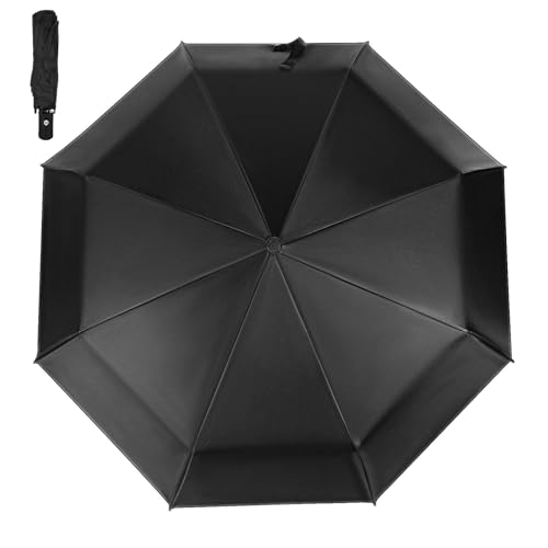 USHOBE Paraguas Compacto Automático a Prueba de Viento Cobertura Grande, Portátil y Resistente de Tejido E Hierro Adecuado para Viajes bajo Lluvia y Sol
