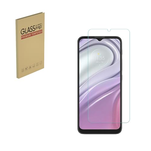 HYGMOCC Diseñado para Motorola Moto G10 y Moto G20 Protector de pantalla de vidrio templado Anti arañazos, estuche sin burbujas amigable (1 piezas)