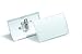 Durable Click-Fold Name Convex Badge with Combi Clip Transparent - Perfect for Events and Visitor Management - Pack of 25