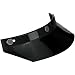 BiltwellMV-BLK-00-SD Unisex-Adult 3 Snap Moto Visor (Black, Fits All)