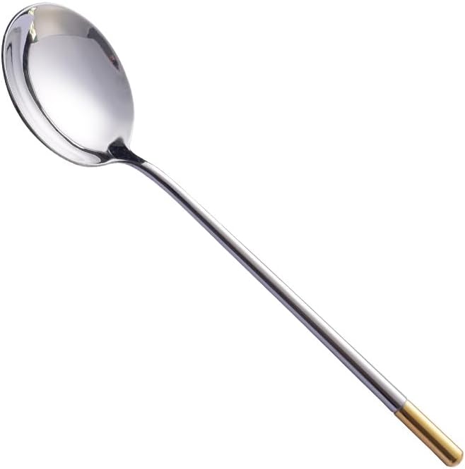 Silverware Flatware Set, 1/4/6/8/10/12 Pcs Mirror 304 Stainless Steel Coffee Cold Drink Stirring Spoon(8 Pieces)