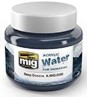 Ammo by Mig Jimenez2200 Acrylic Water for Dioramas Deep Oceans