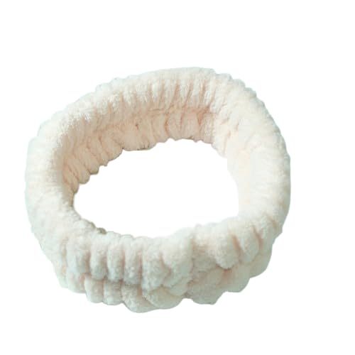 MOMISY Spa Headband for Women, Washable Facial Band, Elastic Hair Band, Makeup Wrap-Peach-picture-2
