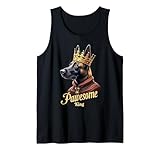 Funny Pawesome Pastor Belga King Dog Malinois Art Camiseta sin Mangas