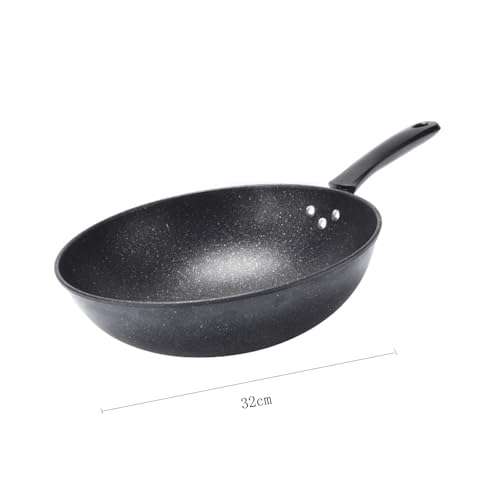 Wok antiadherente con recubrimiento piedra médica natural 32 cm miniatura 2