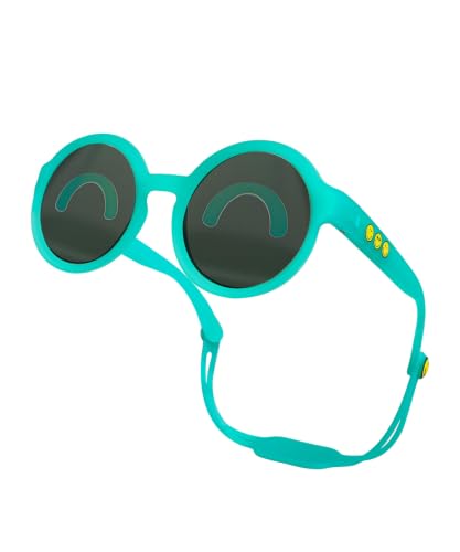 Image of SMILEYWORLD Baby Sunglasses with Strap UV400 Protection Sunglasses for Toddler, Flexible Unbreakable Silicone Frame