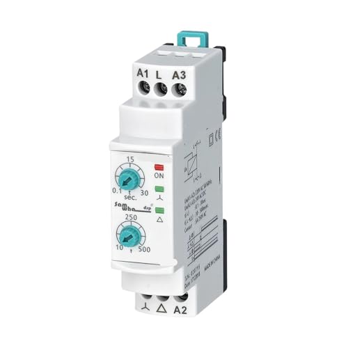 Relé de tiempo ERV-YU temporizador de alta precisión compatible con redes eléctricas de 24V y 230V