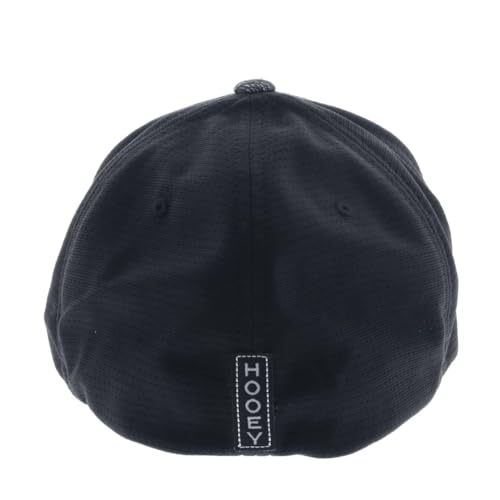 Image of HOOEY Ash Flexfit Fitted Hat - Mid Profile 6-Panel Stretch Fit Everyday Casual Comfort Fitted Cap for Men and Women