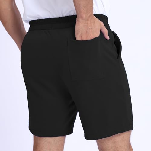 Men’s Shorts 100% Cotton with Pockets – Lightweight, Soft Athletic Shorts for Lounge, Sleep, Workout2