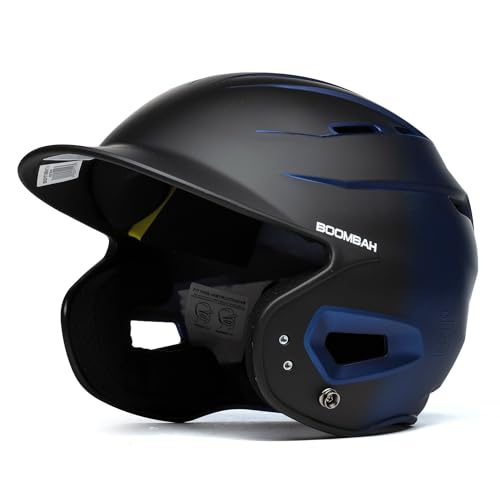 Boombah DEFCON Metallic Fade Batting Helmet Sleek Profile NOSCAE Black/Metallic Royal Blue - Size Junior 6 1/4" - 7"