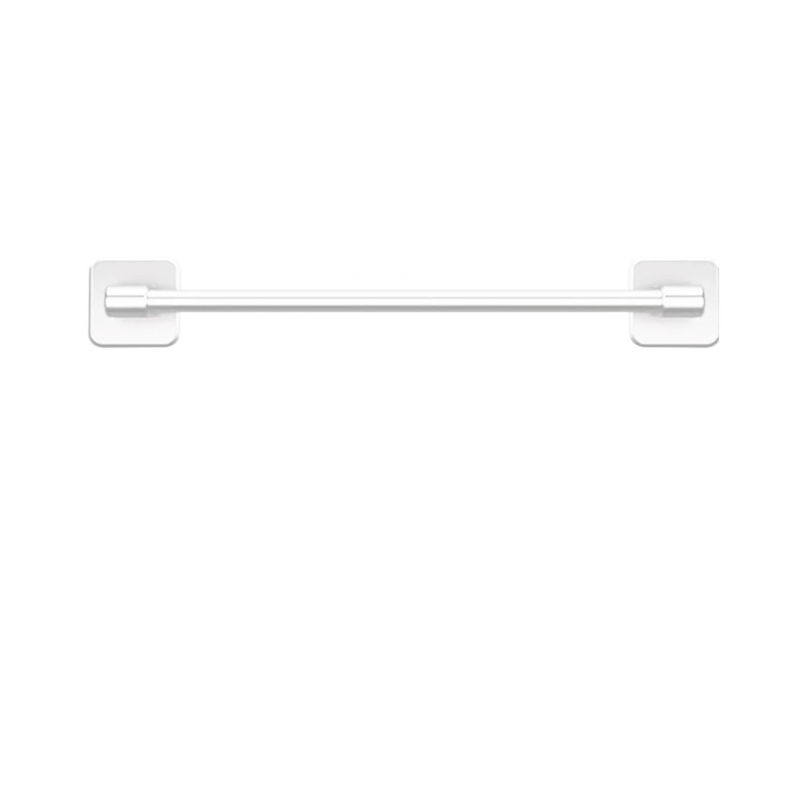 Bathroom towel rail Bathroom Towel Rack Punch Free Black White Grey Bath Self-Adhesive Bar Kitchen Hardware Accessories(White 50 cm)