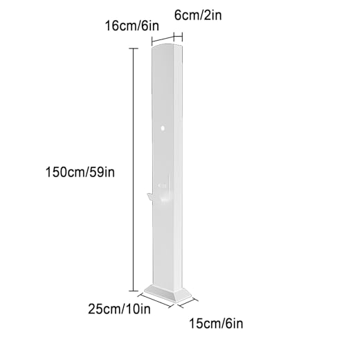 Socle de connecteur de chargeur EV blanc avec support de charge extérieur - 2