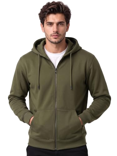 Image of XENOVAURBAN Zipper Hoodie for Men /Women | Unisex fit Cotton Fleece Hooded Sweatshirt - Zipper