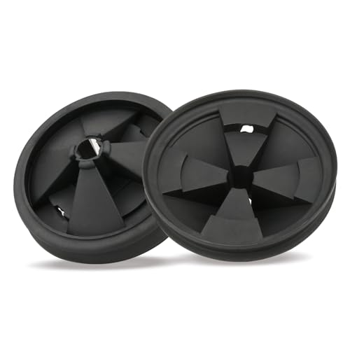 2Pcs 3 3/8 Garbage Disposal Splash Guard Quiet Garbage Disposal Rubber Drain Insert Sink Splash Guard QCB-AM Replacement for InSinErator Evolution Series Removable Garbage Disposal Parts