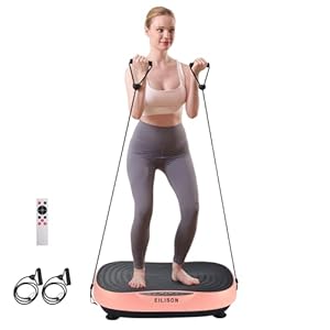 EILISON Glory Vibration Plate Exercise Machine – Whole Body Workout Vibration Fitness Platform Equipment for Home & Travel Workout, Weight Loss, Toning & Wellness