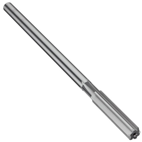 Union Butterfield 4533 High-Speed Steel Chucking Reamer, Straight Flute, Round Shank, Uncoated (Bright), 7/32 inch