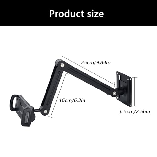 Support rotatif 360° téléphone et tablette mural pliable bureau - 5