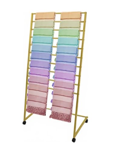 10-Tier Rolling Metal Scarf Holder
