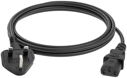 C2G 88513 2 Metre UK Power Cable (IEC320C13 to BS 1363) 6 Foot Kettle ...
