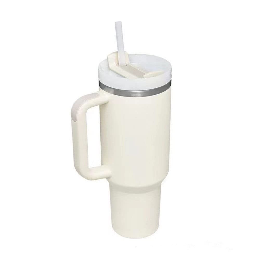 1200ml Tumbler with Handle Stainless Steel Water Bottle Straw Vacuum Thermos Cup Large Capacity Travel Car Coffee Mug