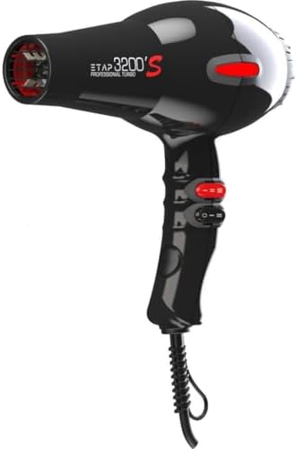 Etap Ee215 3200S Profesyonel Seri 2400 W Kuaför Fön Makinesi (Italyan Motor), Siyah - Görsel 5