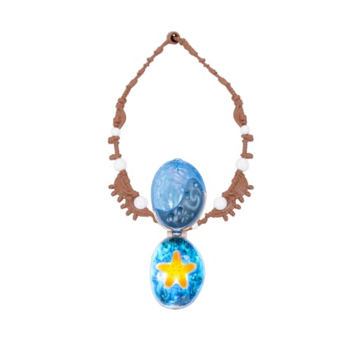 Disney Vaiana 2 Collier Étoile de Mer Officiel Bijou Fantaisie Enfant Pendentif Doré avec Chaîne Accessoire Princesse Polynésienne Déguisement Film Idée Cadeau Fille Dès - vue 3