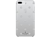 kate spade new york Protective Hardshell Case for iPhone 8 Plus - also compatible with iPhone 7 Plus, iPhone 6+/6s+ - Glitter Dot Miles Gray/Silver Glitter