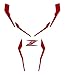 BIKE-label 550163 - Adesivo decorativo rosso maschera parafango serbatoio compatibile per Kawasaki Z900