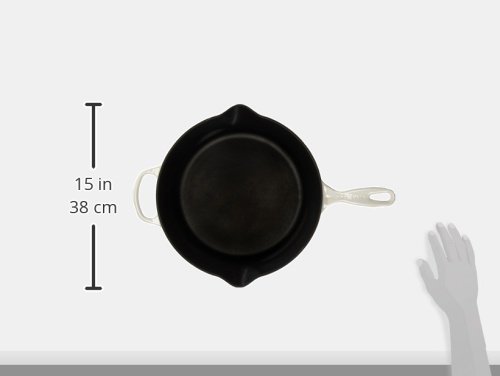 Image of Le Creuset Enameled Cast Iron Signature Round Skillet, 11.75 inch, White