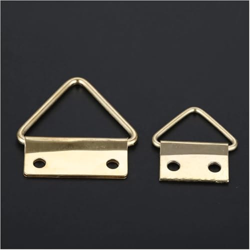Image of Wall Holder Art Display Hooks Triangle D Ring Photo Frame Hooks Hanging Picture Oil Painting Mirror W /Screws Hanger Wall Holder Alloy Picture Hanging Hardware Decorative Hangers