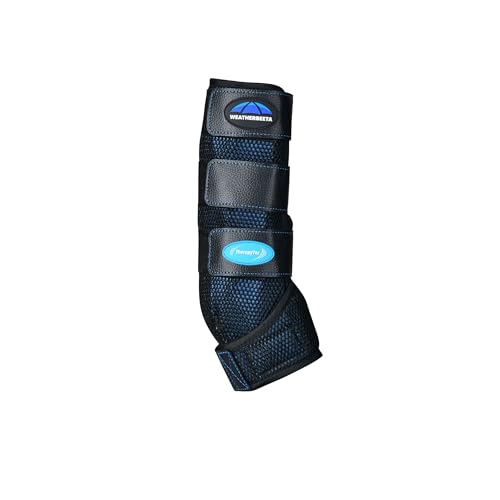 Best Cold Water Boots for Horses: Top Picks & Reviews 15 WeatherBeeta Therapy-Tec Cold Water Boots, Black/Blue, Medium