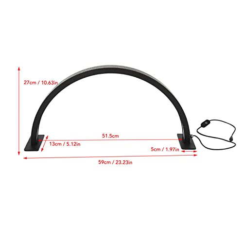 Lâmpada de Mesa Meia Lua, Luz de Mesa Meia Lua Com Strass Sintonizado 25 W 100‑240 V 3000 K‑6000 K P