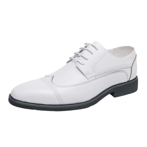 Men's Lace up Oxford Dress Shoes Calfskin Leather Formal Business Casual Oxfords Comfortable Slip Resistant Classic Office Wedding Wear