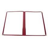 BRIGHTFUFU PVC Menühalter A4 Transparent 6 Seitig Flexibel Bruchsicher PVC Menüabdeckung für Restaurant Café Hotel Schutzumschlag für Speisekarten