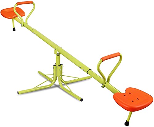 image for Smartxchoices 360 Kids Swivel Seesaw Teeter-Totter Home Backyard Playg