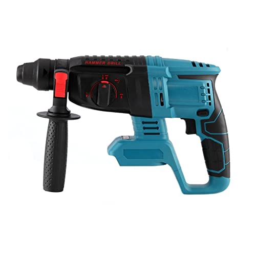 TEMSOOM Wirelesss Elektrischer Bohrhammer 4 Modi Professioneller Flachbohrer Hammerschaufel Kompatibel mit Makita 21V… – Bild 3