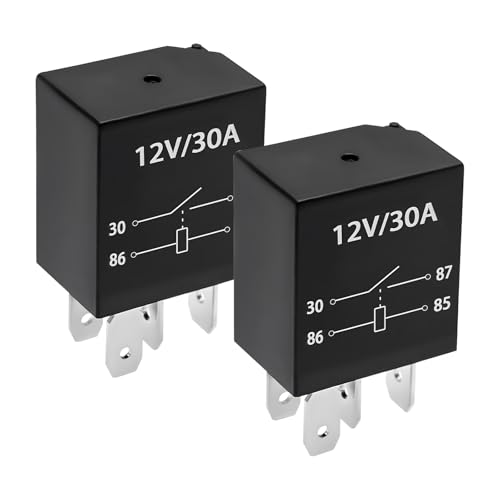 Ohleats 2-Pack 4-Pin 12V 30A Waterproof Auto Relay