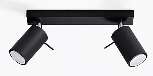 SOLLUX lighting Lampada da Parete, Nero